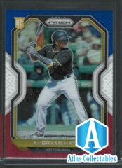 2021 Panini Prizm Red White and Blue Prizm Ke'Bryan Hayes (#113) Tier II RC